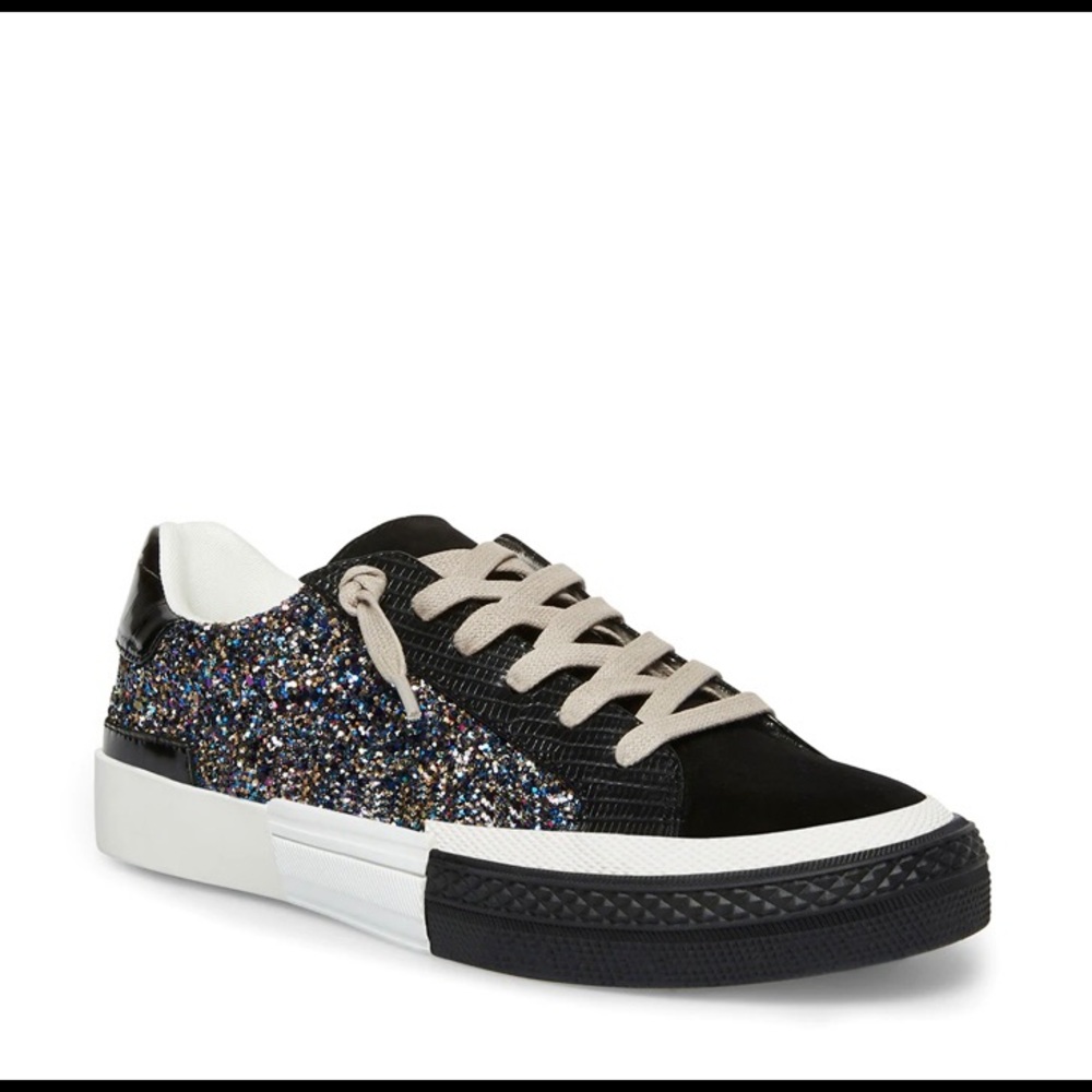Steve Madden Embark black glitter